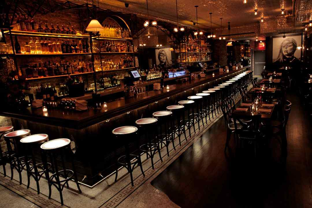 Bar and dining room