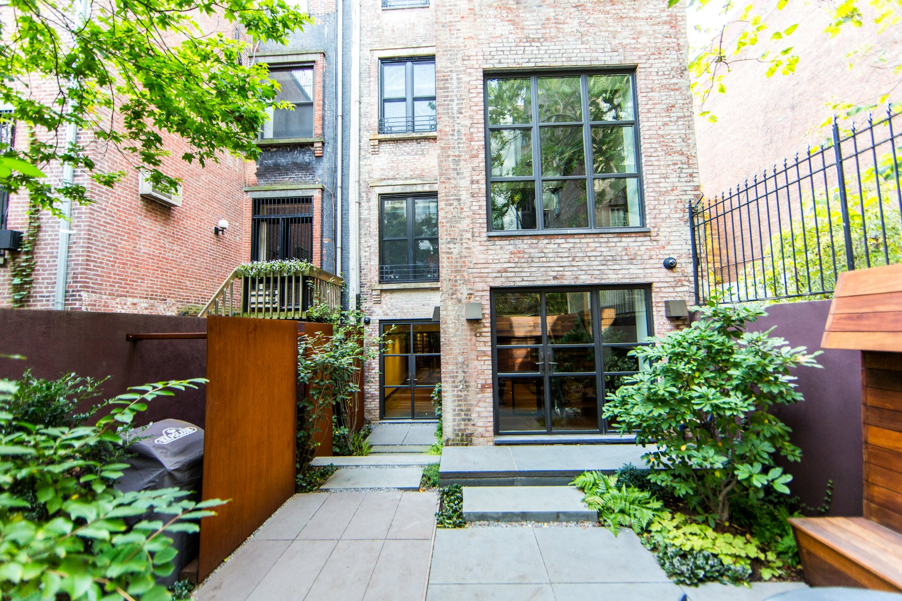 Rear yard and extension